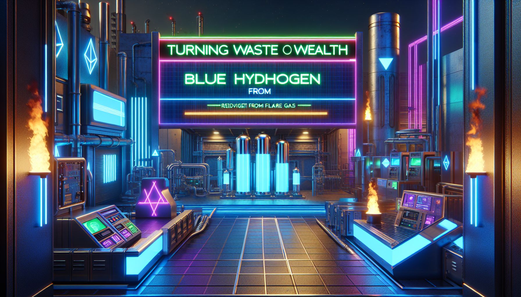 Turning Waste into Wealth: Blue Hydrogen from Flare Gas