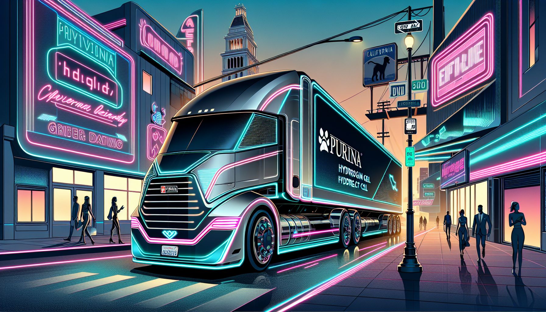 Purr-fect Delivery: Purina's Hydrogen Truck Revolution Hits California Roads