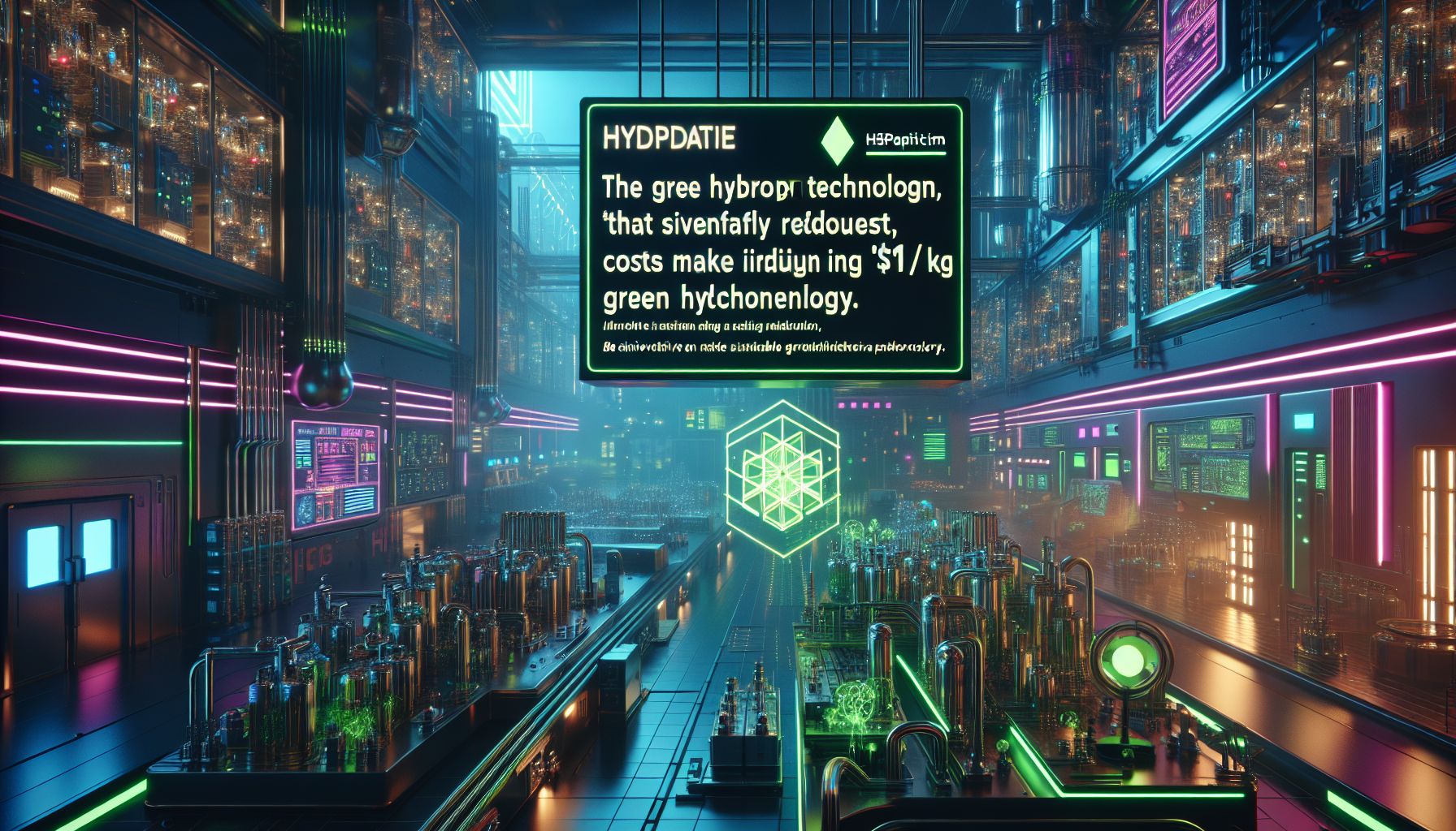 Innovation Slashes Green Hydrogen Costs: $1/kg Within Reach